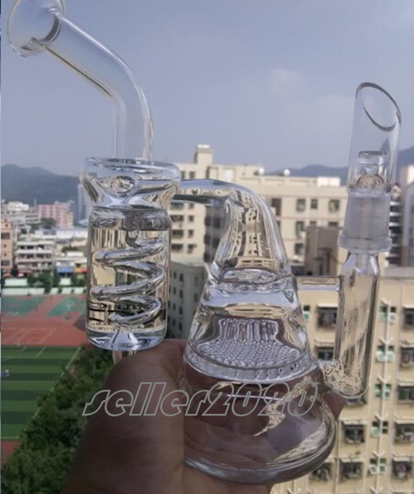 9.8inchs Beaker base Bongs Water Pipes Hookahs Thick Glass Smoking Pipe Percolator Water bongs With 14mm Joint