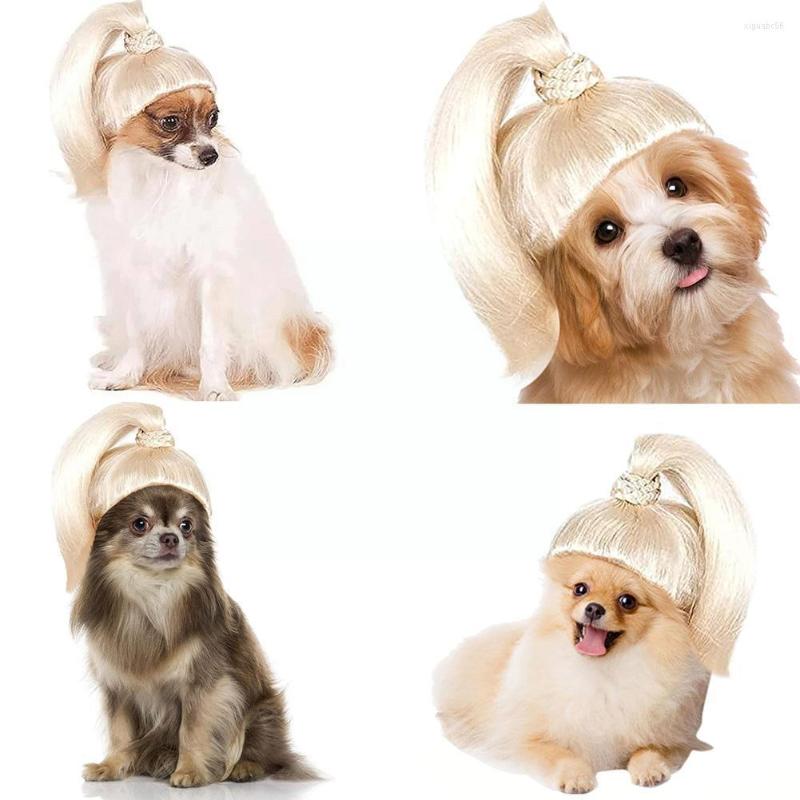 Cat Costumes Cute Pet Wigs Cosplay Props Wig Blonde Ponytail Headwear Transfiguration Dog Funny Costume Pog G6L3
Cat Costumes Cute Pet Wigs Cosplay Props Wig Blonde Ponytail Headwear Transfiguration Dog Funny Costume Pog G6L3