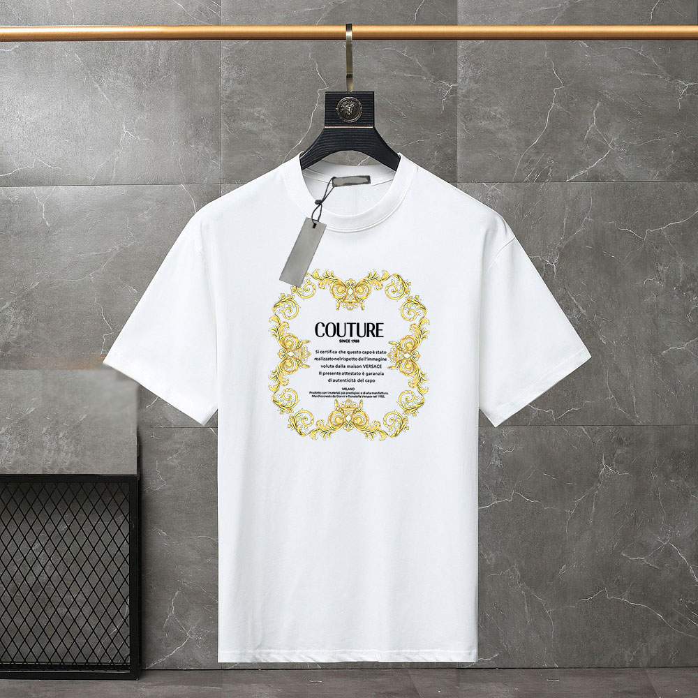 Designer T shirt Summer short Sleeve waves Tee Men Women Lovers luxury T-shirts Fashion senior Pure cotton high quality Top large size XS-3XL#38