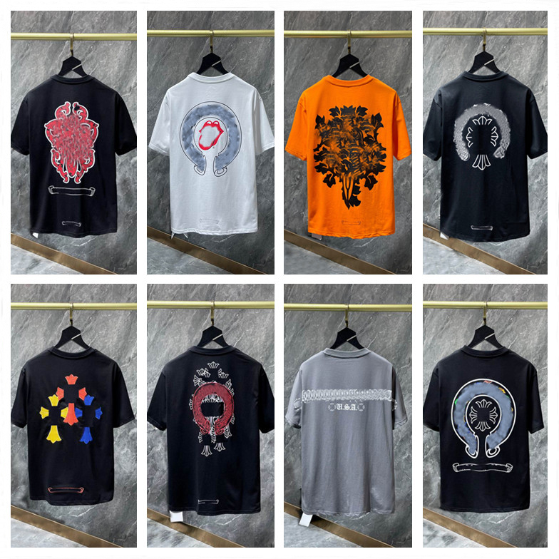 2023 Chromes Heart Mens T-Shirts For Sale 2023 Top Embossed Letter Horseshoe Sanskrit Cross Pattern Tees Crew Neck T-Shirts, 39
2023 Chromes Heart Mens T-Shirts For Sale 2023 Top Embossed Letter Horseshoe Sanskrit Cross Pattern Tees Crew Neck T-Shirts, 39