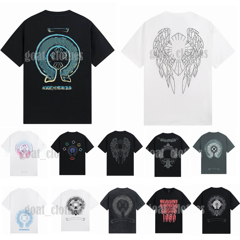 Designer Chrome Mens T-Shirts For Sale 2023 Tshirts Embossed Letter Horseshoe Sanskrit Cross Pattern Tees Classic Crew Neck Chromes Men T-shirts EU S-XL, 22
Designer Chrome Mens T-Shirts For Sale 2023 Tshirts Embossed Letter Horseshoe Sanskrit Cross Pattern Tees Classic Crew Neck Chromes Men T-shirts EU S-XL, 22