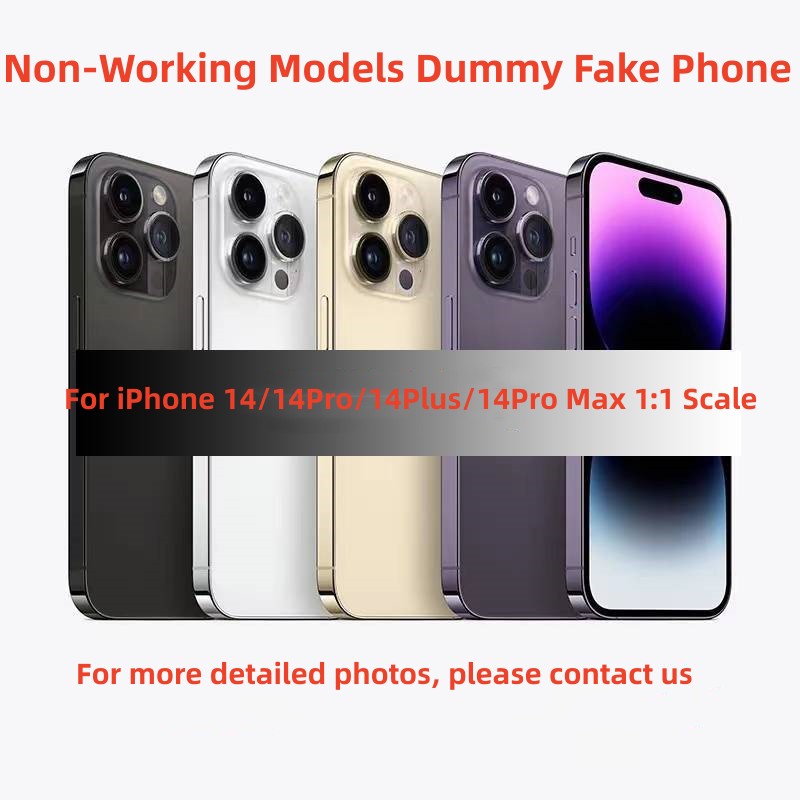 Non-Working Models Dummy Fake Phone for iPhone 14 Pro Max 14Plus Phone Simulation Model Machine Showcase Props Toy
Non-Working Models Dummy Fake Phone for iPhone 14 Pro Max 14Plus Phone Simulation Model Machine Showcase Props Toy