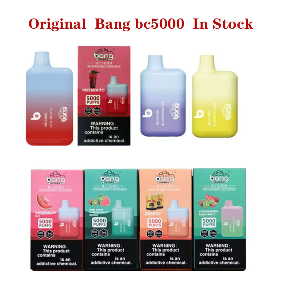 Original Bang BC5000 kit No Tariff Disposable vape box 26 flavors 5000 Puffs Rechargeable 650mAh Battery Prefilled 13ml Cartridge Pod Vape Pen, Mix flavors
Original Bang BC5000 kit No Tariff Disposable vape box 26 flavors 5000 Puffs Rechargeable 650mAh Battery Prefilled 13ml Cartridge Pod Vape Pen, Mix flavors