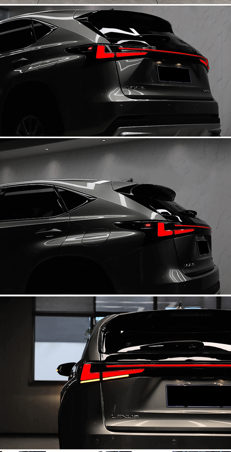 Car LED Rear Lights for Lexus NX200t 20 14-2021 NX300h NX200 NX300 Dynamic Turn Signal Rear Fog Brake Taillights