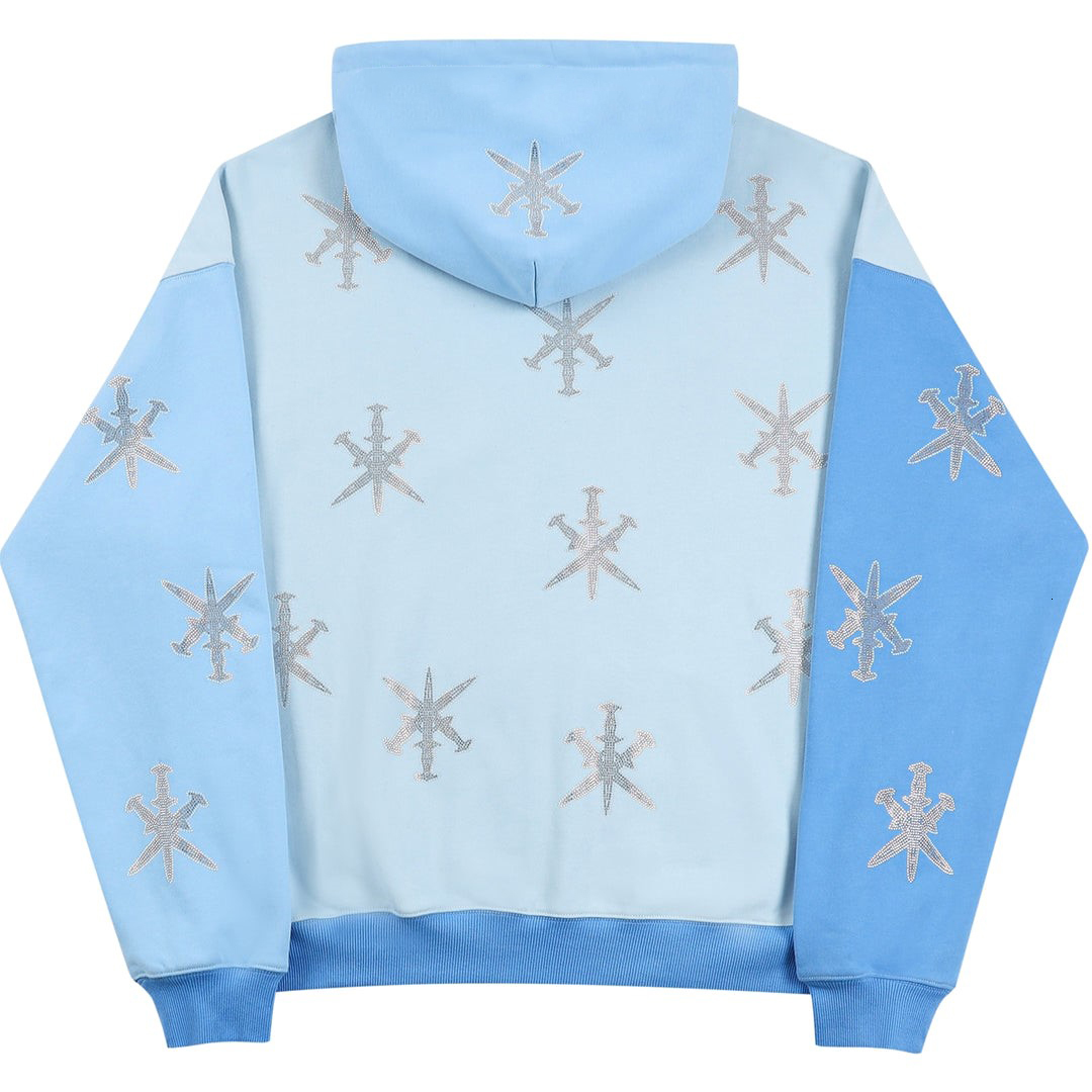 Womens Hoodies Sweatshirts Women Vintage Star rhinestones Fashion Zip Up Long Sleeve Loose Jacket Coats Harajuku Hooded Y2k Streetwear 230323
