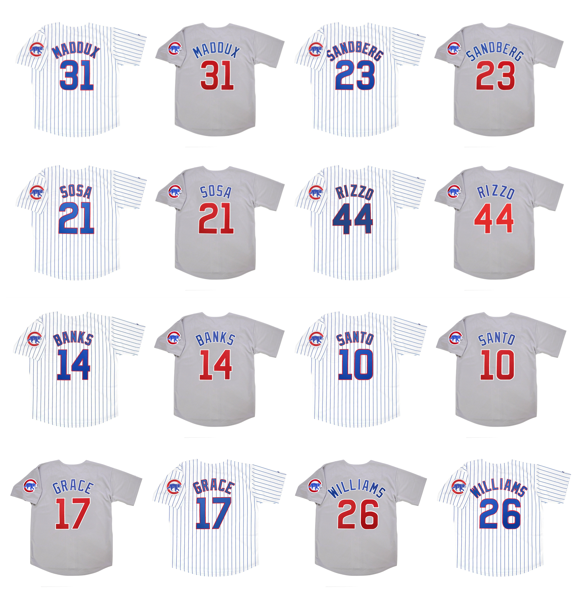 Cubs Sammy Sosa Majestic Chicago Baseball Jersey Williams Andre Dawson Greg 31 Maddux Ryne Sandberg Anthony Rizzo Ernie Banks Ron Santo Mark Grace White Size S-4XL, As pic
Cubs Sammy Sosa Majestic Chicago Baseball Jersey Williams Andre Dawson Greg 31 Maddux Ryne Sandberg Anthony Rizzo Ernie Banks Ron Santo Mark Grace White Size S-4XL, As pic