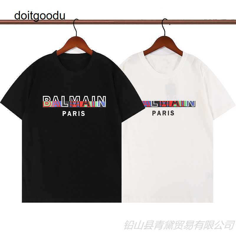 Ballmmains Fashion Brand Colorful Letter Printed Short Sleeve T-shirt 220g Thick Fine Sulfur Cotton Street Wear Men and Women's T Shirt Z1HT, 13
Ballmmains Fashion Brand Colorful Letter Printed Short Sleeve T-shirt 220g Thick Fine Sulfur Cotton Street Wear Men and Women's T Shirt Z1HT, 13