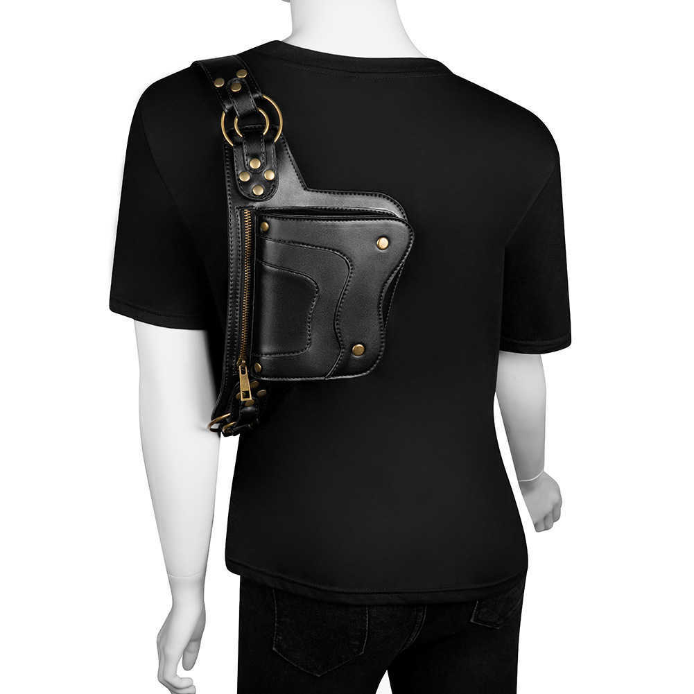 Waist Bags New Bag Women Steampunk Locomotive Men s Chest Outdoor Leisure Mobile Phone Waist 230323