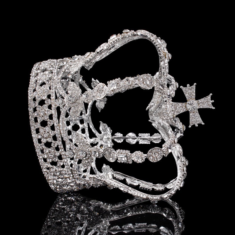 Wedding Hair Jewelry Crystal Queen King Crown Wedding Bridal Tiaras and Crowns Bride Headpiece Women Pageant Diadem Hair Jewelry Accessories 230323