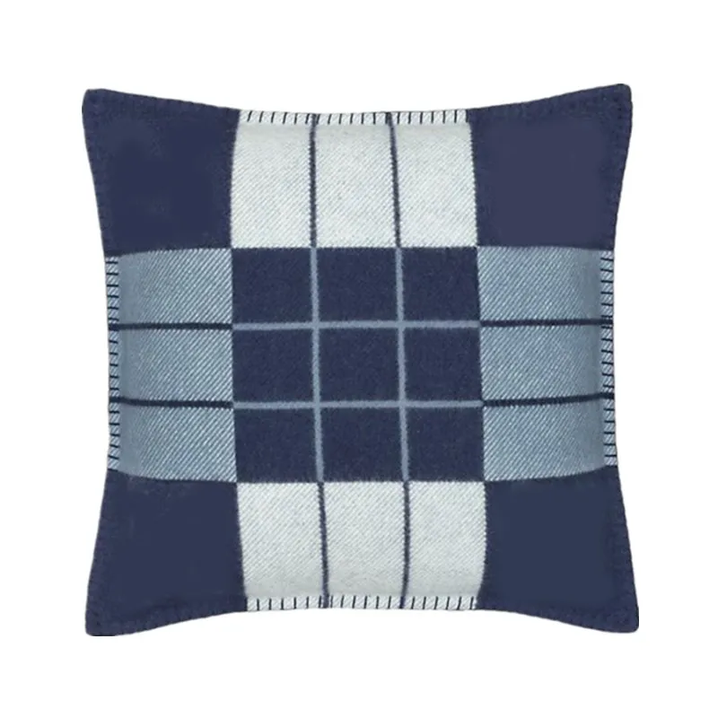 Luxury Designer Decor Letter Pillow Cover Bedding Decoration Pillowcase Chair Sofa Orange Car Thick Cashmere Cushion Men's room And Women's