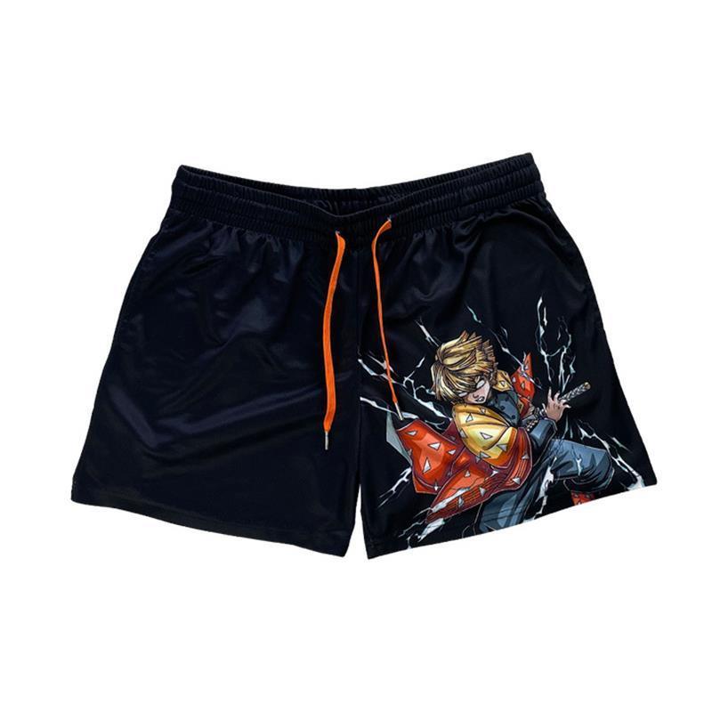 Men's Shorts Japanese Anime Men Printed Fashion Street Loose Casual Daily Beach Workout Jogging 6XL Gym 230323
