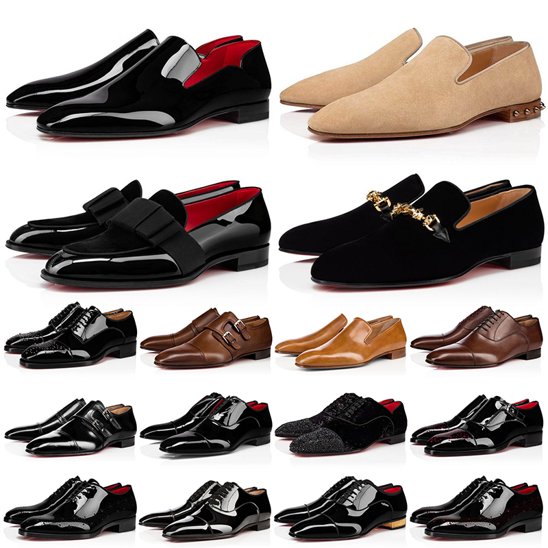 With Box Louboutiny Red Bottoms Mens Dress Shoes Designer Pointed Toe Black Suede Patent Leather Rivets Glitter Loafers Men Luxury Sneakers Party wedding shoes 38-47, Item (1)
With Box Louboutiny Red Bottoms Mens Dress Shoes Designer Pointed Toe Black Suede Patent Leather Rivets Glitter Loafers Men Luxury Sneakers Party wedding shoes 38-47, Item (1)