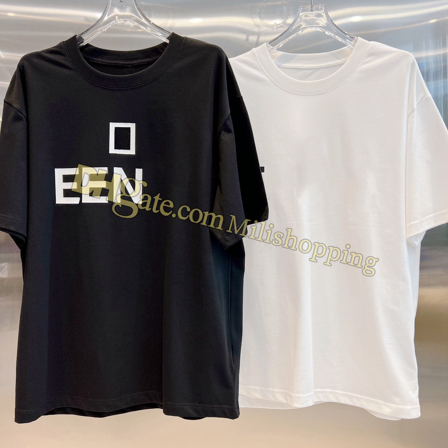 Womens T-shirt F Letter Tees Womens designer clothing clothes, White