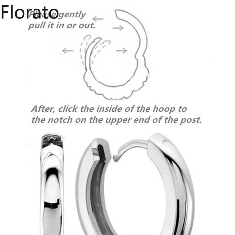 Charm S925 Sterling Silver Cute Pearl Small Hoop Earrings for Women Gold Color Eardrop Minimalist Tiny Huggies Earrings Fine Jewelry Z0323