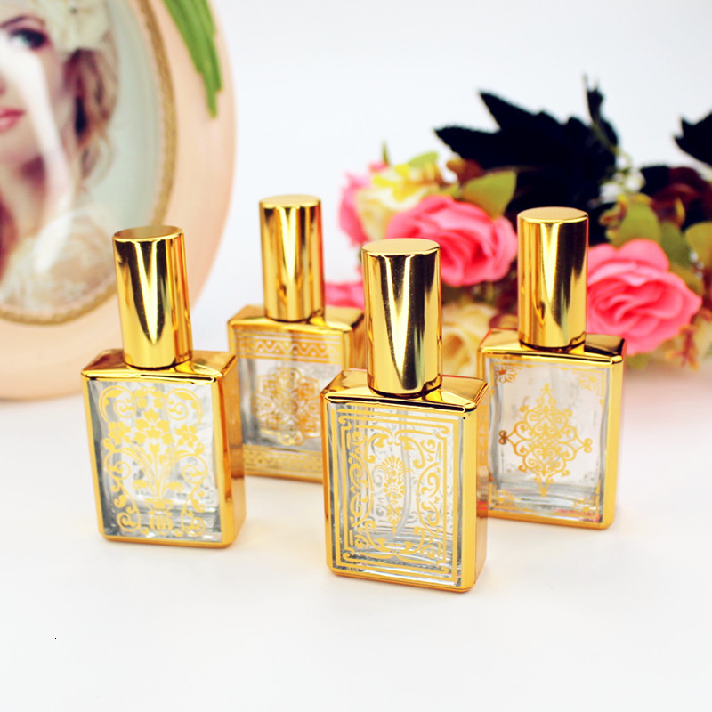 Perfume Bottle 10pcs/lot High Quality 10ml 15ml Glass Perfume Bottle Empty Pump Spray Perfume Atomizer Refillable Small Sample Bottles 230323