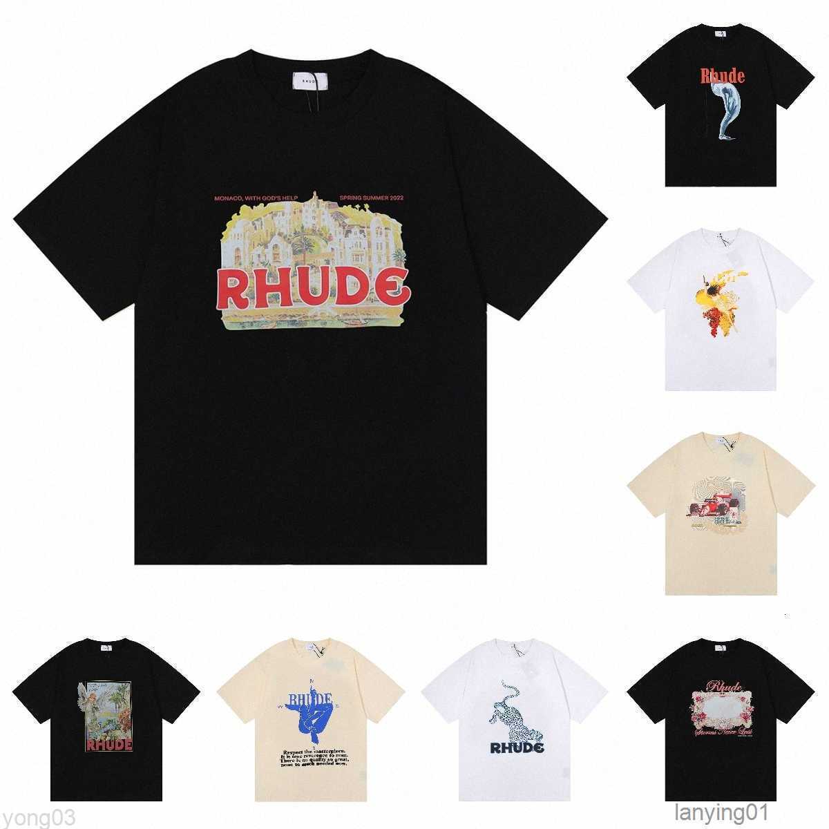 America Brand Rhude Printed T-shirts Designer t Shirt Men Do Old Round Short Sleeve High Street Hip Hap Treetwear
America Brand Rhude Printed T-shirts Designer t Shirt Men Do Old Round Short Sleeve High Street Hip Hap Treetwear