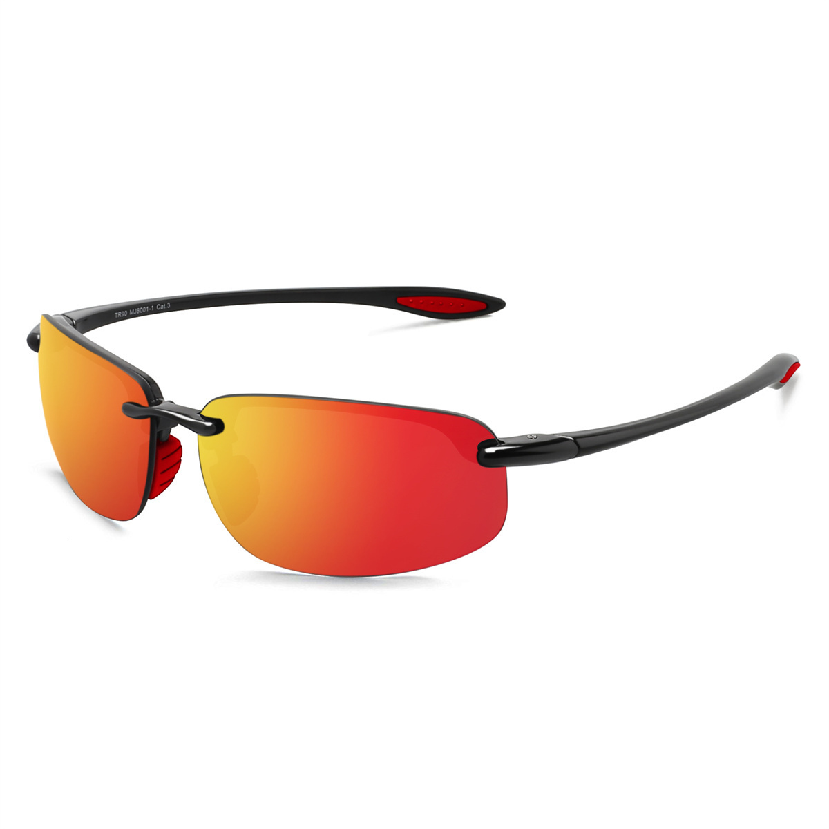 Sunglasses JULI Classic Sports Sunglasses For Men And Women Driving And Running Rimless Ultralight Frame Sun Glasses Men UV400 MJ8001 230323