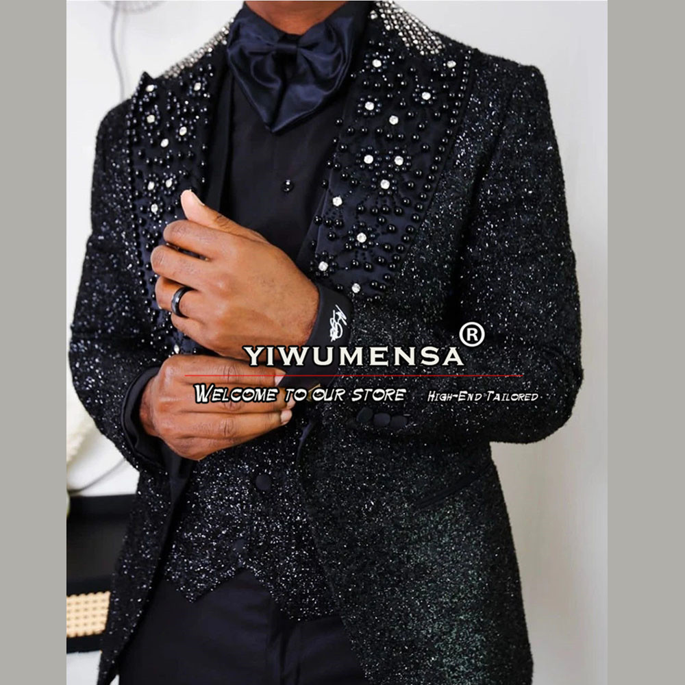 Men's Suits Blazers Luxury Sparkly Men Formal Male Wedding Tuxedo Tailored Made Beaded Single Breasted JacketVestPants 3 Piece Elegant Dress 230323, White
Men's Suits Blazers Luxury Sparkly Men Formal Male Wedding Tuxedo Tailored Made Beaded Single Breasted JacketVestPants 3 Piece Elegant Dress 230323, White