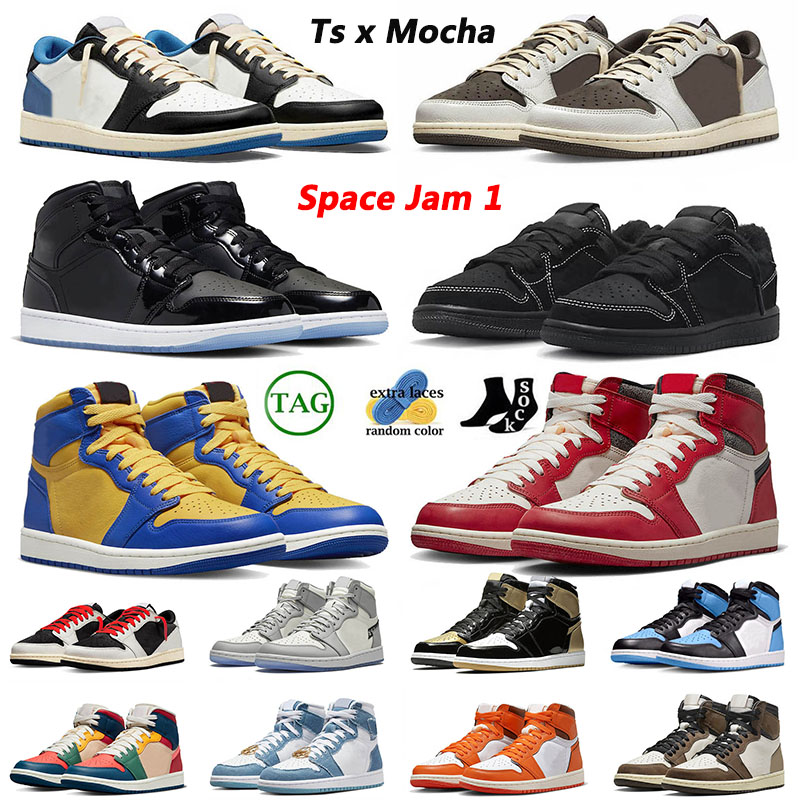 

Travis Scotts 1 Mocha 1s Basketball Shoes Low Black Phantom Space Jam Mid Size 13 Lost And Found Reverse Laney Jordans1 Mens Women Trainers Sneakers 36-47, 17 36-40