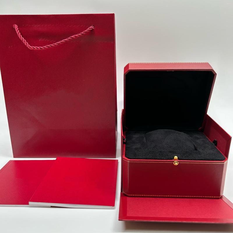 Watch Boxes Factory Supplier Red With Original Wooden Box Papers Card Can Customization Watche 
Watch Boxes Factory Supplier Red With Original Wooden Box Papers Card Can Customization Watche
