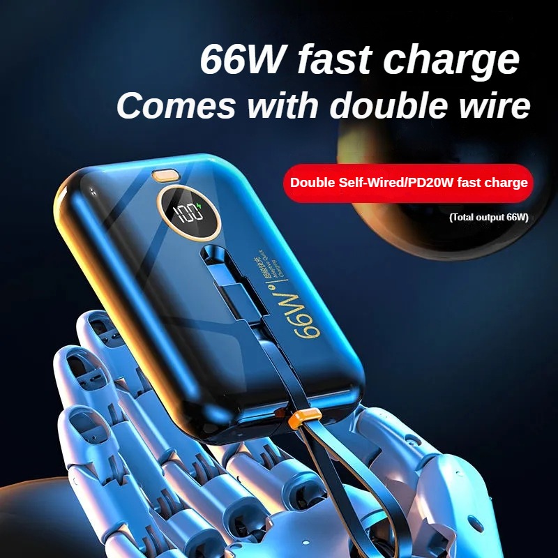 Power Banks 66W Super Fast Charging 10000mAh for Huawei P40 Laptop Powerbank Portable External Battery Charger For iPhone Xiaomi