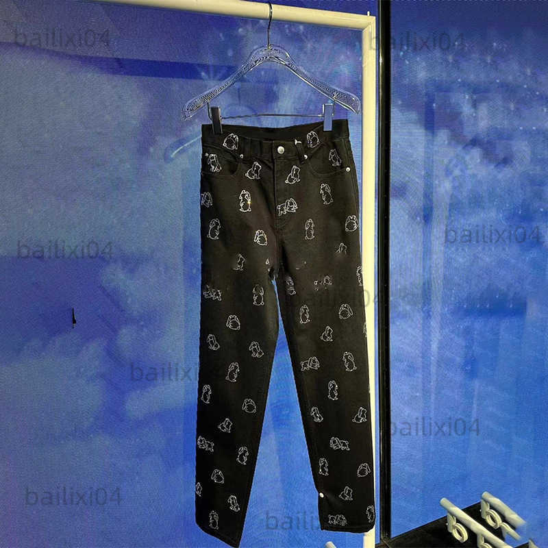 Women' Jeans AW Spring Summer 2023 New Rabbit Crystal Diamond Casual Denim Black Straight Leg Pants Fashion T230323, Black6
Women' Jeans AW Spring Summer 2023 New Rabbit Crystal Diamond Casual Denim Black Straight Leg Pants Fashion T230323, Black6