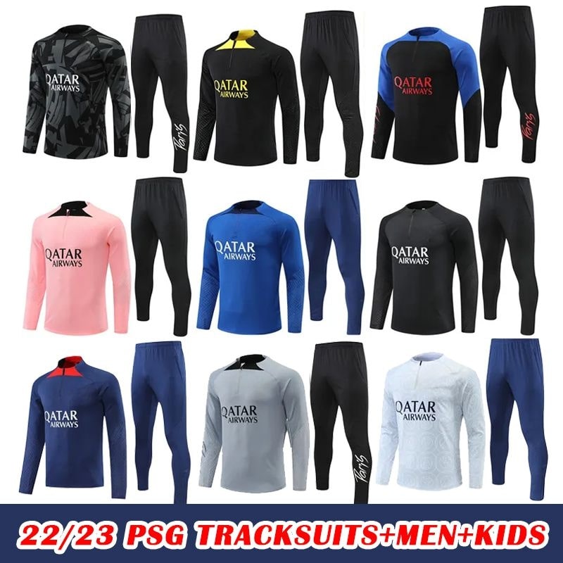 tracksuit psgs MBAPPE jacket futbol Men Long sleeves Survetement sets Hommes Sportswear Adult training suits football tracksuits Long sleeve soccer jerseys