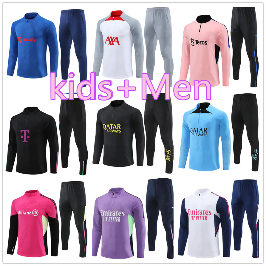 Men kids soccer tracksuit psgs 20 22 Barcelonaes Madrides Mens football training Sportswear jogging
Men kids soccer tracksuit psgs 20 22 Barcelonaes Madrides Mens football training Sportswear jogging