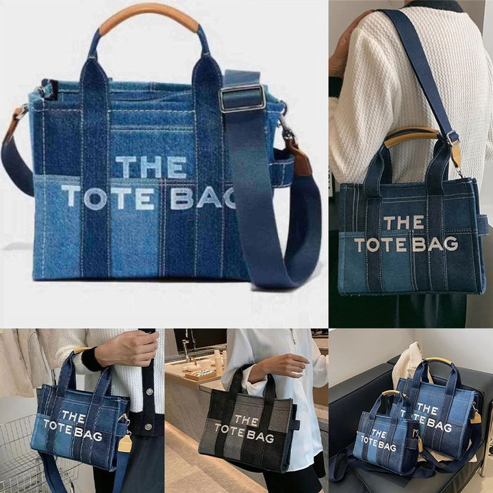 Designer Marc The Totes Bags Famous Womens Jocobss Tote Bag Splicing Denim Large Capacity Shopping Canvas Square Travel Pochette Women Crossbody Handbag Bags, #1
Designer Marc The Totes Bags Famous Womens Jocobss Tote Bag Splicing Denim Large Capacity Shopping Canvas Square Travel Pochette Women Crossbody Handbag Bags, #1
