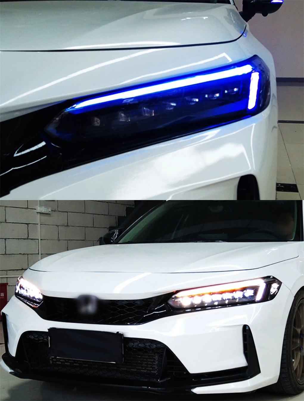 Car Front Headlights for Honda Civic X G11 2022 Head Lamp Front DRL Signal LED Headlight Running Lights