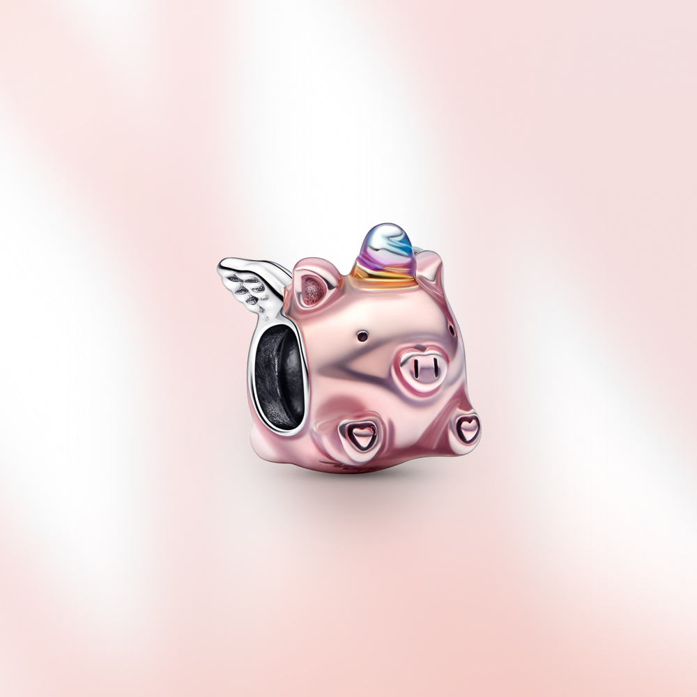 Charm 925 Sterling Silver Heart Unicorn Bead Clover Pendant Spring Fit S925 Snake Bracelet Charm Women Jewelry Love Gift