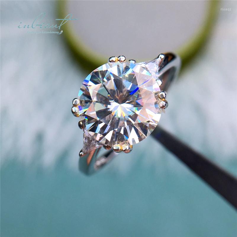 Cluster Rings Inbeaut 18K White Gold Plated 3 Ct Excellent Cut Pass Diamond Test Sparkling D Color Moissanite 4 Double Ring For Women
Cluster Rings Inbeaut 18K White Gold Plated 3 Ct Excellent Cut Pass Diamond Test Sparkling D Color Moissanite 4 Double Ring For Women