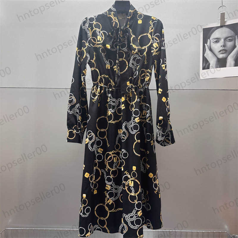 Womens Designer Clothes Dresses Early Spring Relaxed Casual Luxury Fashion Exquisite Classic Chain Splice Print Ribbon Bow Dress Ladies Skirt
Womens Designer Clothes Dresses Early Spring Relaxed Casual Luxury Fashion Exquisite Classic Chain Splice Print Ribbon Bow Dress Ladies Skirt