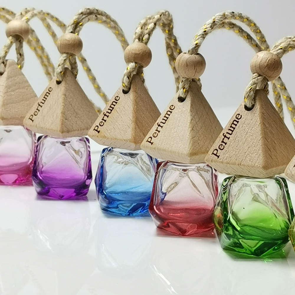 Perfume Bottle 10X 8ml Empty Diffuser Car Perfume Air Freshener Hanging Ornament Gadget Bottles 230323