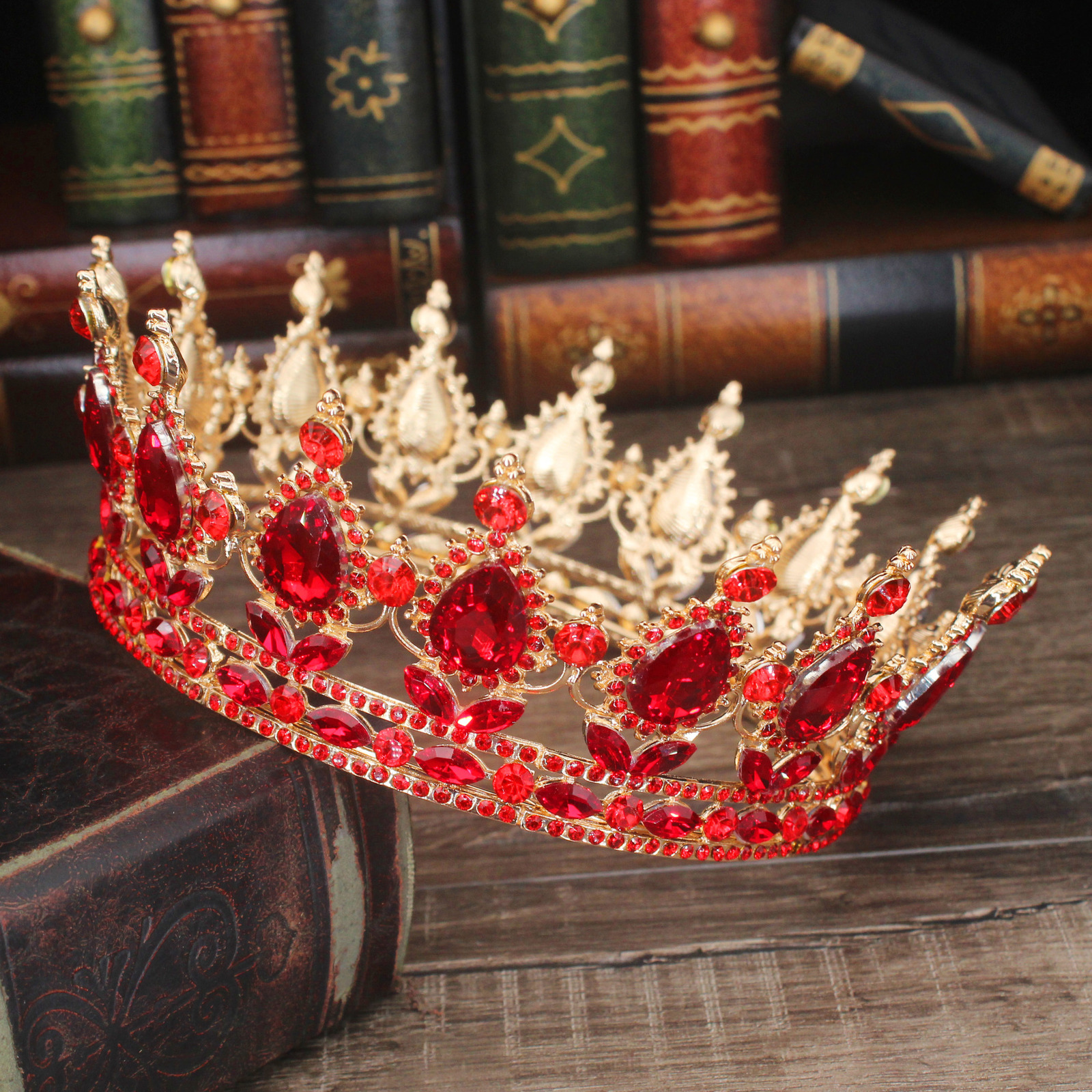 Wedding Hair Jewelry Pink Crystal Tiaras and Crowns Queen Princess Pageant Diadem Women Girl Hair Ornaments Bridal Wedding Hair Jewelry Accessories 23