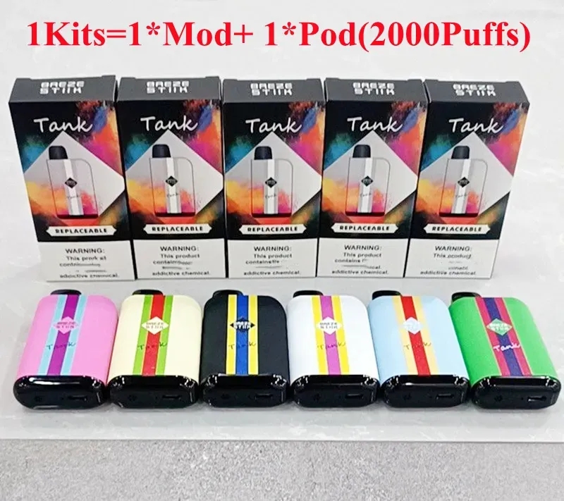 New product 18colors Breze Stiik Tank Kits 2000Puffs Disposable Vape Pen Ecigs Replaceable Pod 6ml 650mAh Battery Vaporizer Vapor Device
New product 18colors Breze Stiik Tank Kits 2000Puffs Disposable Vape Pen Ecigs Replaceable Pod 6ml 650mAh Battery Vaporizer Vapor Device
