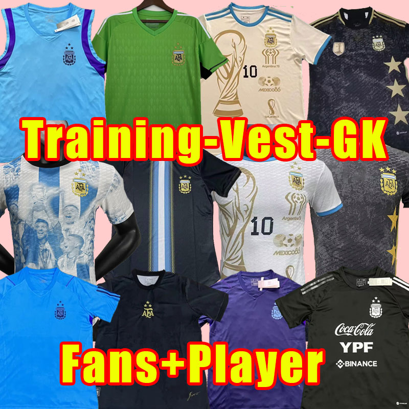 22 23 Argentina Soccer Jerseys DYBALA MESSIs 2022 2023 Fans Player Version LAUTARO MARTINEZ DI MARIA Football Shirt KUN AGUERO MARADONA vest training goalkeeper, Special
22 23 Argentina Soccer Jerseys DYBALA MESSIs 2022 2023 Fans Player Version LAUTARO MARTINEZ DI MARIA Football Shirt KUN AGUERO MARADONA vest training goalkeeper, Special