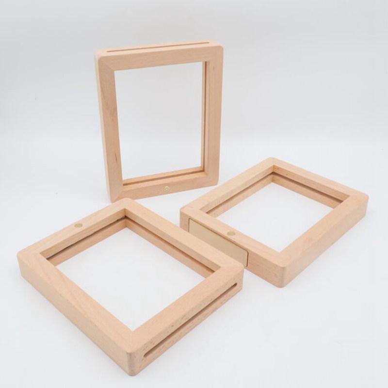 50Pcs Led Wooden Photo Frame Lamp USB Charge Table Night Light 3D Visual Image Bedroom Home Wedding Party Decoration Lighting