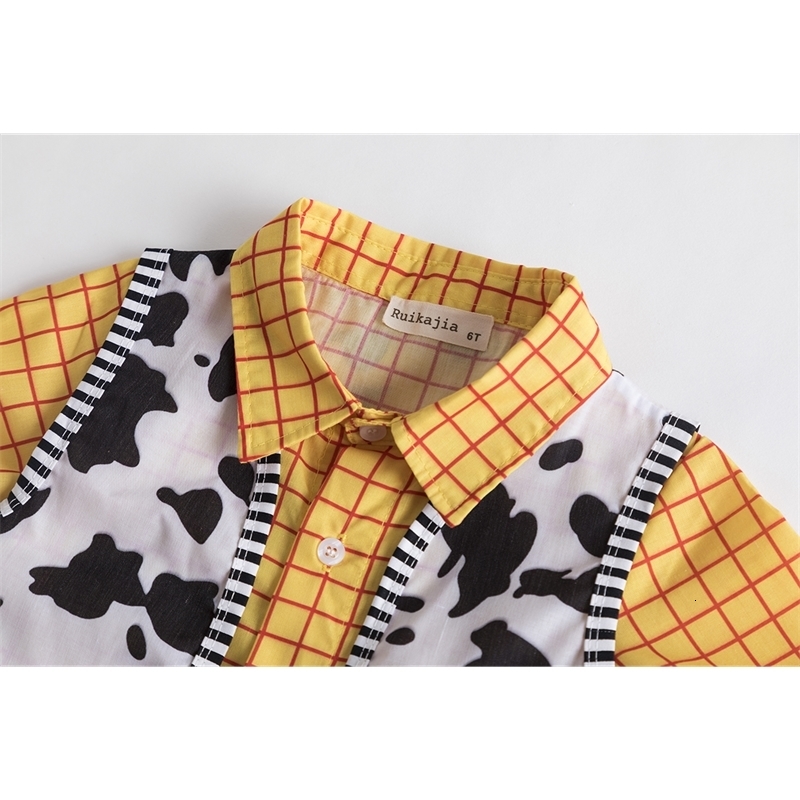 Family Matching Outfits Woody Costume Cowboy outfits Boy inspired First Birthday Costome boys set 230322