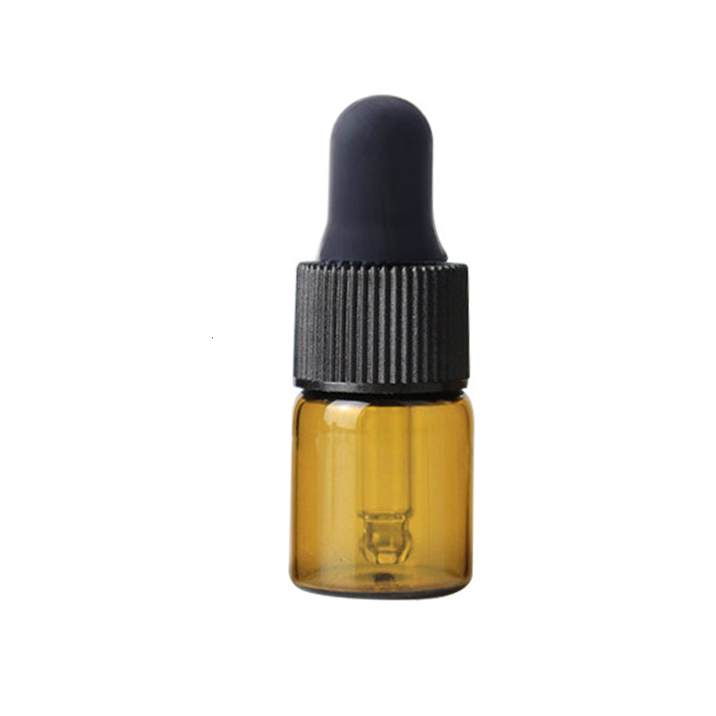 Perfume Bottle 50/100PCS 1-5/ML Essential Oil Glass Refillable Eye Empty Dropper Bottle Container TravelPortable for Essential Oils Perfumes 230323