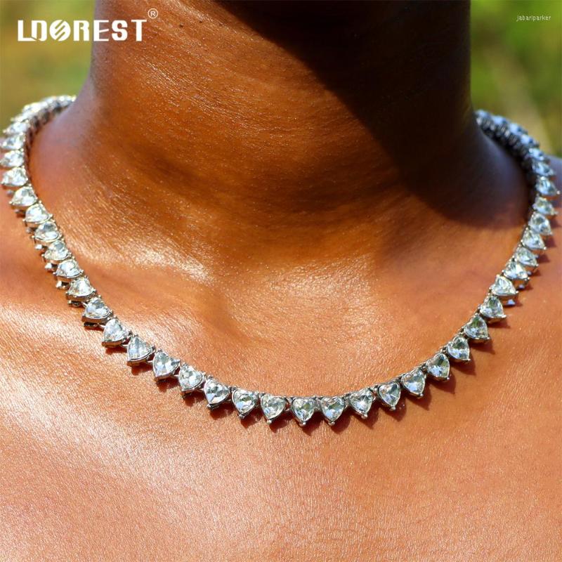 Chains Iced Out Bling Crystal Heart Tennis Chain Cuban Link Necklace For Women Punk Hip Hop Micro Paved Choker Necklaces Gifts Jewelry
Chains Iced Out Bling Crystal Heart Tennis Chain Cuban Link Necklace For Women Punk Hip Hop Micro Paved Choker Necklaces Gifts Jewelry