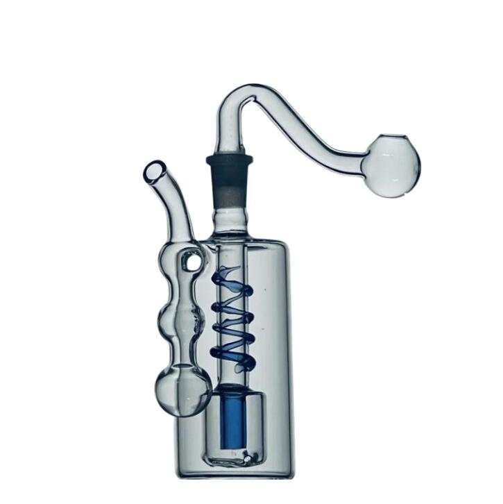 Hookah Pyrex Oil Burner Pipe Thick Nail bubbler Bong small burners pipes dab rig mini heady beaker Bongs wax