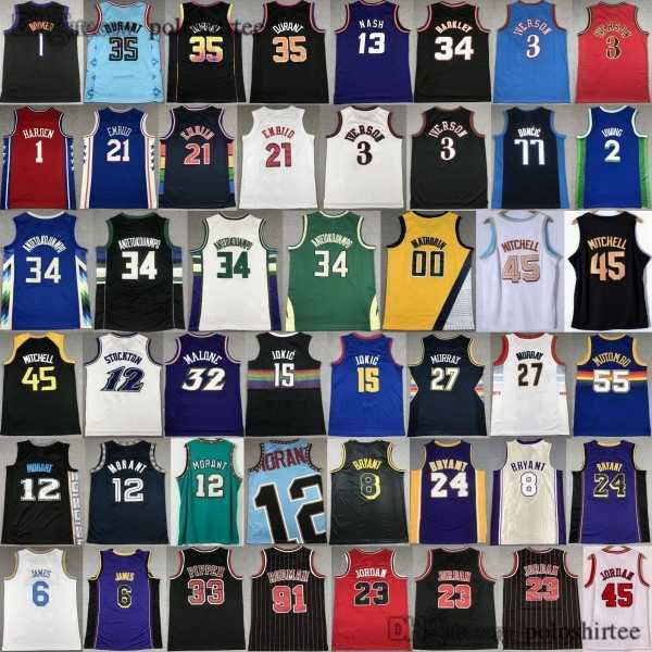Basketball Kevin Durant Jersey Lillard Tatum Ja Morant Luka Doncic Antetokounmpo Iverson Nash Anthony Ewing Carter McGrady Hardaway MJ 24Bryant''nba''Jerseys, As photo
Basketball Kevin Durant Jersey Lillard Tatum Ja Morant Luka Doncic Antetokounmpo Iverson Nash Anthony Ewing Carter McGrady Hardaway MJ 24Bryant''nba''Jerseys, As photo