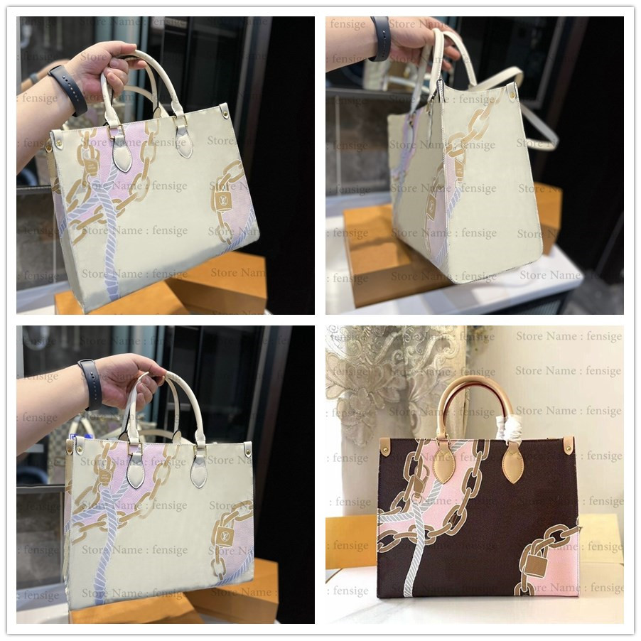 ONTHEGO MM Tote Bag Blended Fabrics White Damier Azur Ropes Chains Printed Shoulder Bag Denim Jacquard Monograms Luxury Handbag Women Designer CrossBody
ONTHEGO MM Tote Bag Blended Fabrics White Damier Azur Ropes Chains Printed Shoulder Bag Denim Jacquard Monograms Luxury Handbag Women Designer CrossBody
