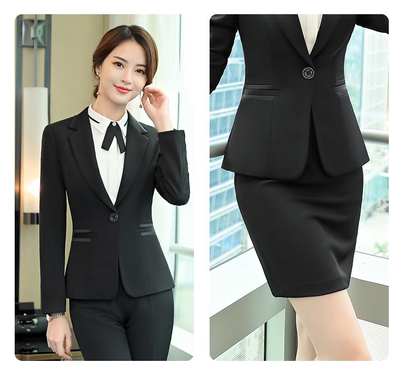 Two Piece Dress Black Elegant Formall Ladies Suit Skirts And Tops Woman Blazer Suits Jacket Clothing 2 Set Complete Office OutfitTwo