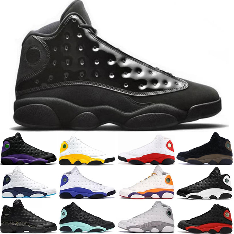 Men Basketball Shoes 13s University Gold Hyper Royal Red Flint Obsidian Black Cat Court Purple Reverse Atmosphere grey 13 sports mens running sneakers 40-47