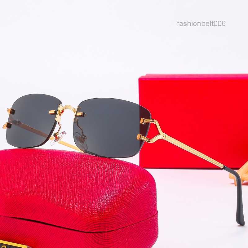 Designer Red Sunglasses For Women Man Sun glasses Fashion Classic Rimless Gold Metal Frame Cart Eyeglasses Goggle Outdoor Beach Multiple fashionbelt006
Designer Red Sunglasses For Women Man Sun glasses Fashion Classic Rimless Gold Metal Frame Cart Eyeglasses Goggle Outdoor Beach Multiple fashionbelt006