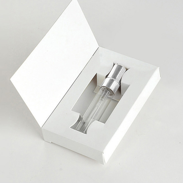 Perfume Bottle 20pcs/lot 3ml 5ml 10ml perfume atomizer Customizable Paper Boxes And Glass Perfume Bottle With Atomizer Packaging 230323