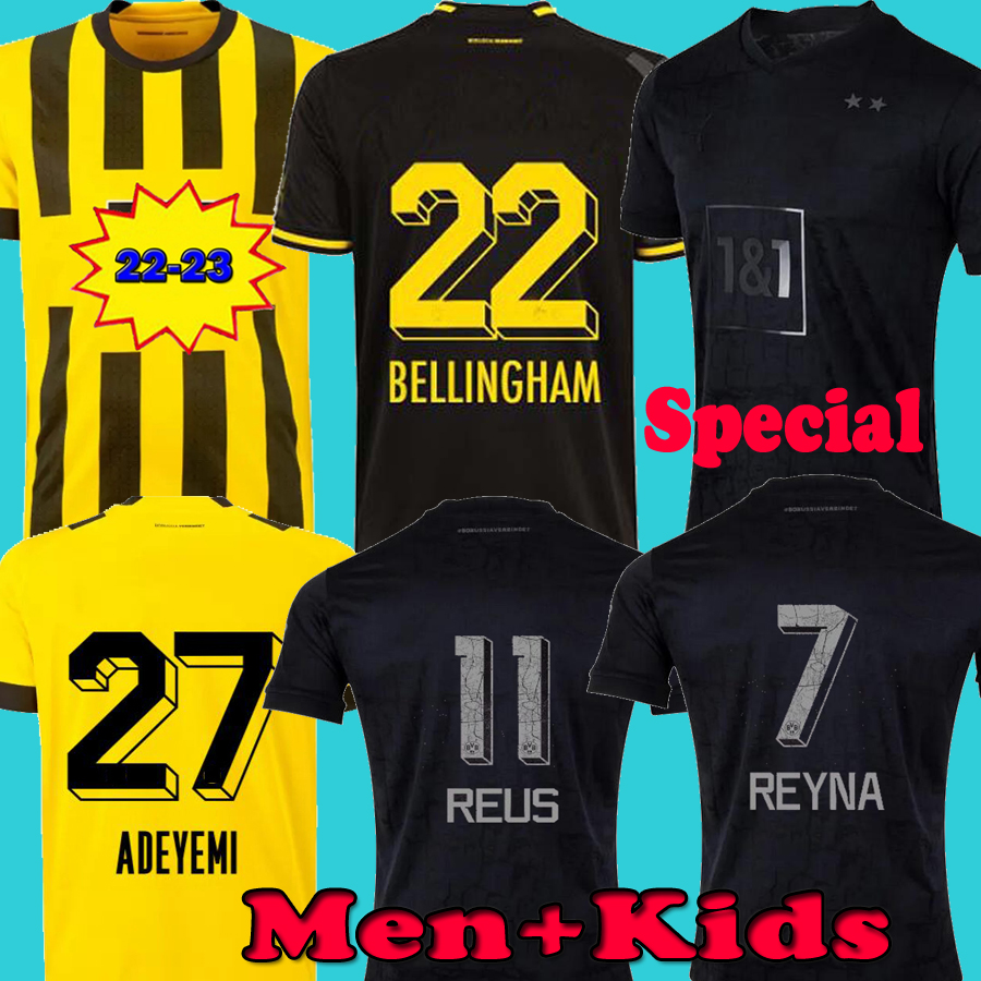 22/23 REUS REYNA Soccer Jerseys 2022 Home DORTMUND SCHULZ BRANDT BELLINGHAM SANCHO HALLER shirt HAZARD WITSEL MALEN KIDS KIT football uniforms Special kits, 22 23 home 1 patch
22/23 REUS REYNA Soccer Jerseys 2022 Home DORTMUND SCHULZ BRANDT BELLINGHAM SANCHO HALLER shirt HAZARD WITSEL MALEN KIDS KIT football uniforms Special kits, 22 23 home 1 patch