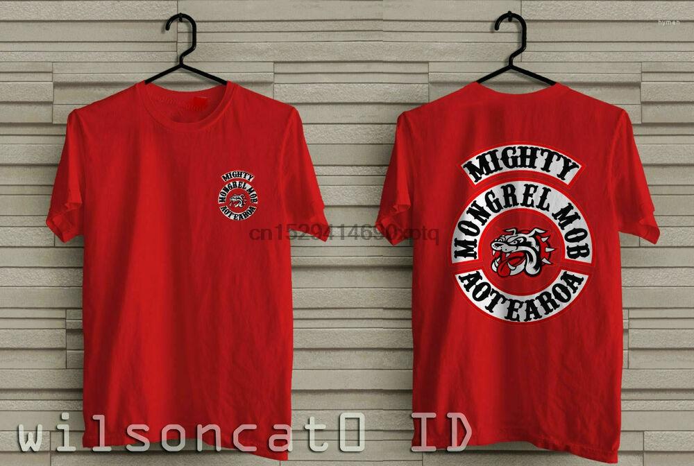 Men's T Shirts MONGREL MOB Motorcycle CLUB Black And Red T-Shirt USA Size, 0301432-red
Men's T Shirts MONGREL MOB Motorcycle CLUB Black And Red T-Shirt USA Size, 0301432-red
